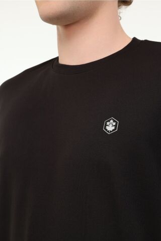 Lumberjack MB CT100 PES C T-SH 5FX Siyah Erkek Kısa Kol T-Shirt