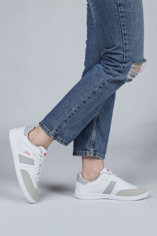 Jump 29967 Beyaz - Gri UNİSEX Sneaker Günlük Spor Ayakkabı