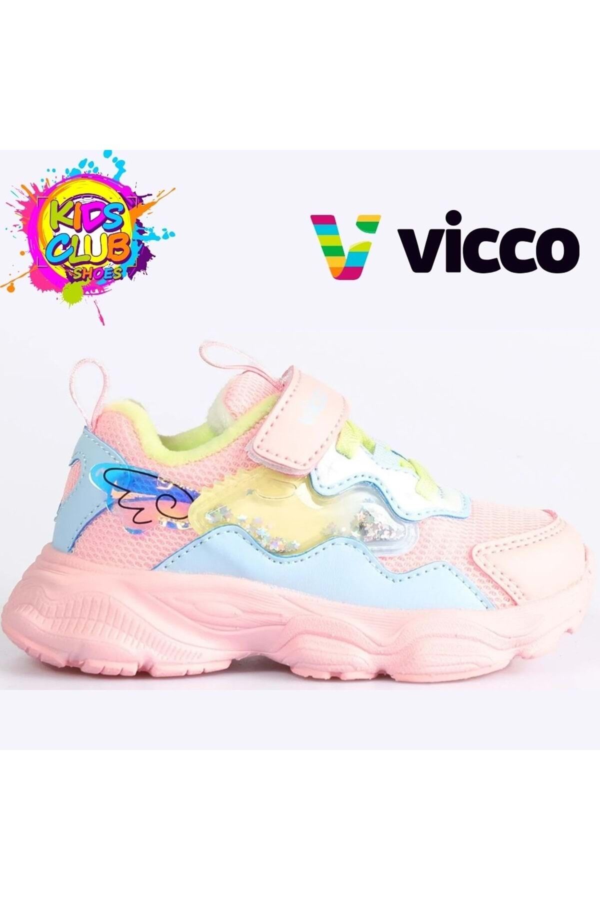 Vicco Kimmy Ortopedik İlk Adım Bebek Çocuk Spor Ayakkabı PUDRA