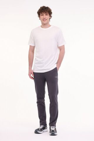 Lumberjack CT110 PM KOL ARMALI BASKISIZ 0 YAKA BASIC KISA KOL TSHIRT