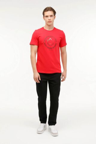 Lumberjack Erkek T-shirt Kırmızı 101570748 ml Renato