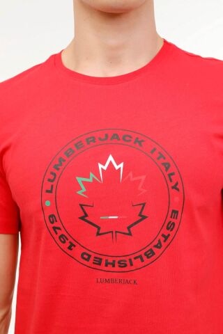 Lumberjack Erkek T-shirt Kırmızı 101570748 ml Renato
