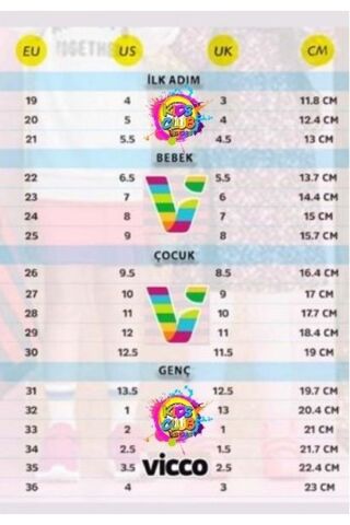Vicco Bangkok Ilk Adım Bebek Ortopedik Çocuk Spor Ayakkabı Pudra