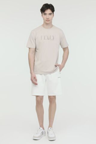 Lumberjack ML OWEN 11ITL1067 4FX Bej Erkek Kısa Kol T-Shirt