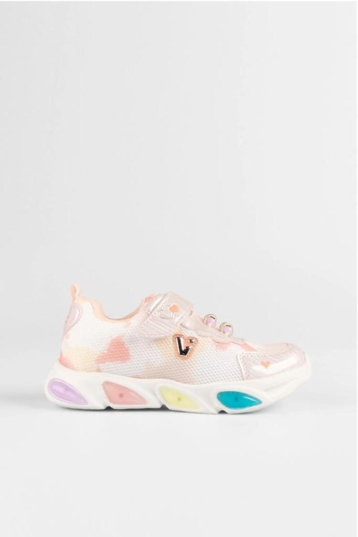 Vicco Gelato 346.B25Y.177 Anatomik Taban Kız Çocuk Işıklı Spor Ayakkabı Pudra