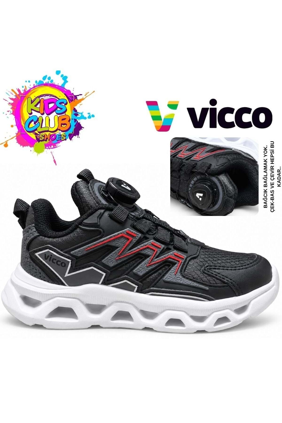 Vicco Aleda Çocuk ayakkabısı 346.P26K.142-Siyah