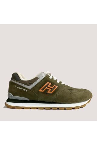 Hammer Jack Chile Sneaker Deri Erkek Ayakkabı - Haki-turuncu
