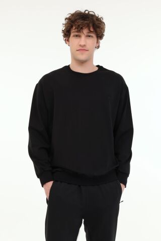 Lumberjack Mb Sn75 C Neck Sw 5fx Siyah Erkek Sweatshirt