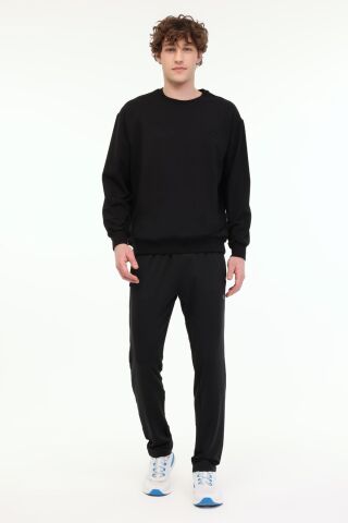 Lumberjack Mb Sn75 C Neck Sw 5fx Siyah Erkek Sweatshirt