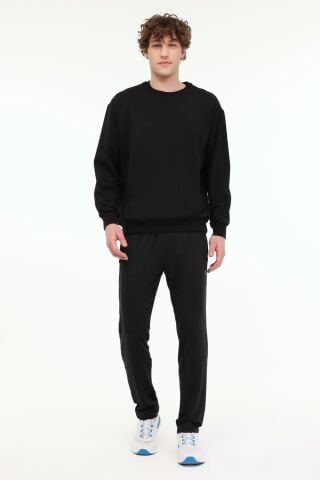 Lumberjack Mb Sn75 C Neck Sw 5fx Siyah Erkek Sweatshirt