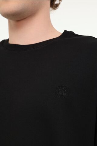 Lumberjack Mb Sn75 C Neck Sw 5fx Siyah Erkek Sweatshirt