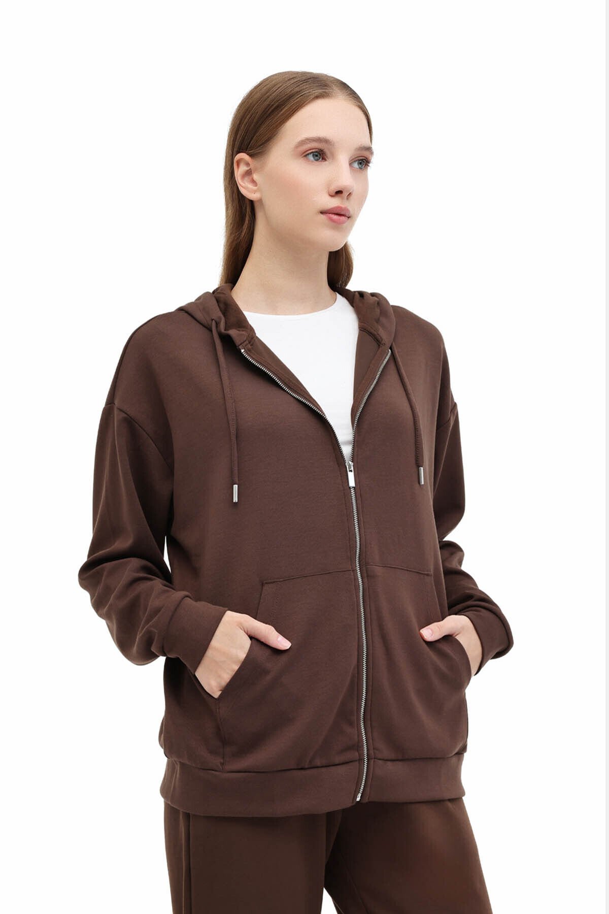 Lumberjack 5W Wb Carla-H Gınsen 5Pr Kahverengi Kadın Sweatshirt