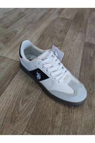 U.S. Polo Assn. SNEAKER SPOR AYAKKABI SANDRA 5FX BEYAZ-SİYAH