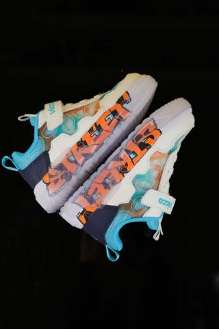 Vicco Bita Çocuk Grafiti Taban Renkli Cırtlı Hafif Spor Ayakkabı