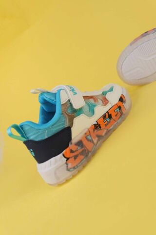 Vicco Bita Çocuk Grafiti Taban Renkli Cırtlı Hafif Spor Ayakkabı