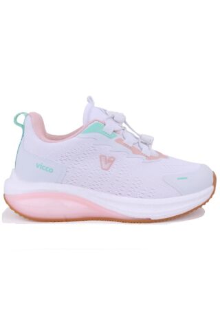 Vicco Knit  Beyaz Ortopedik Günlük Kız Çocuk Spor Ayakkabı