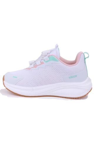 Vicco Knit  Beyaz Ortopedik Günlük Kız Çocuk Spor Ayakkabı
