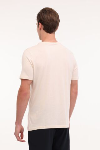 Lumberjack Mb Ct110 Pm C Nk T-sh 5fx Bej Erkek Kısa Kol T-shirt