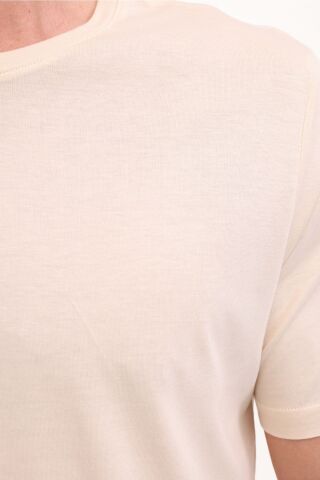 Lumberjack Mb Ct110 Pm C Nk T-sh 5fx Bej Erkek Kısa Kol T-shirt