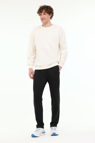 Lumberjack MB SN75 C NECK SW 5FX Ekru Erkek Sweatshirt