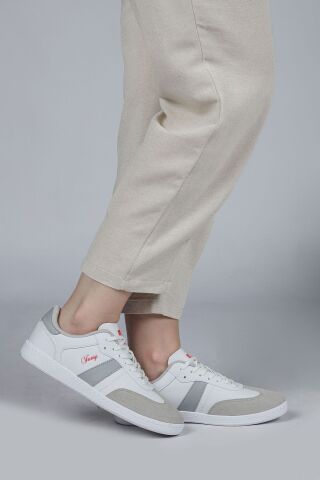 Jump 29967 Beyaz - Gri UNİSEX Sneaker Günlük Spor Ayakkabı