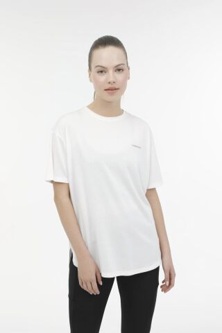 Lumberjack WL AMBER 11CK900 3PR Ekru Kadın Kısa Kol T-Shirt