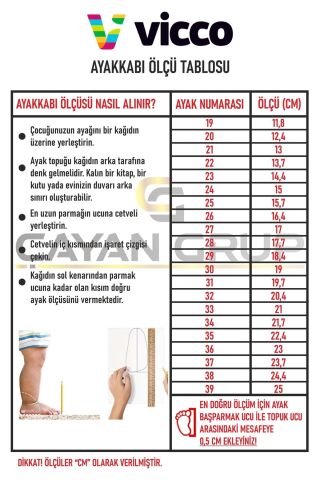 Vicco KARON UNİSEX ÇOCUK SPOR AYAKKABI
