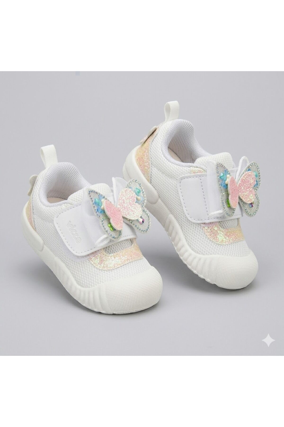 Vicco Sepira İlk Adım Bebek Ortopedik Kelebek Çocuk Spor Ayakkabı BEYAZ