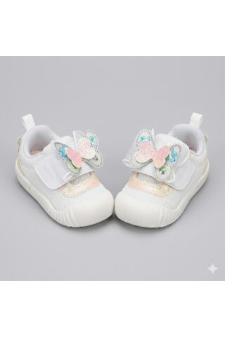 Vicco Sepira İlk Adım Bebek Ortopedik Kelebek Çocuk Spor Ayakkabı BEYAZ
