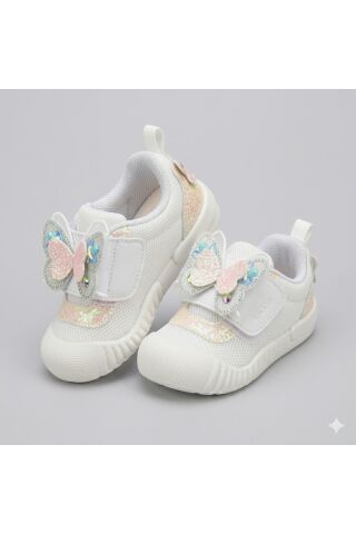 Vicco Sepira İlk Adım Bebek Ortopedik Kelebek Çocuk Spor Ayakkabı BEYAZ