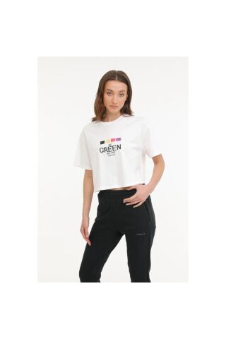 Lumberjack WL VANILLA 11MD1056 EKRU Kadın Kısa Kol T-Shirt