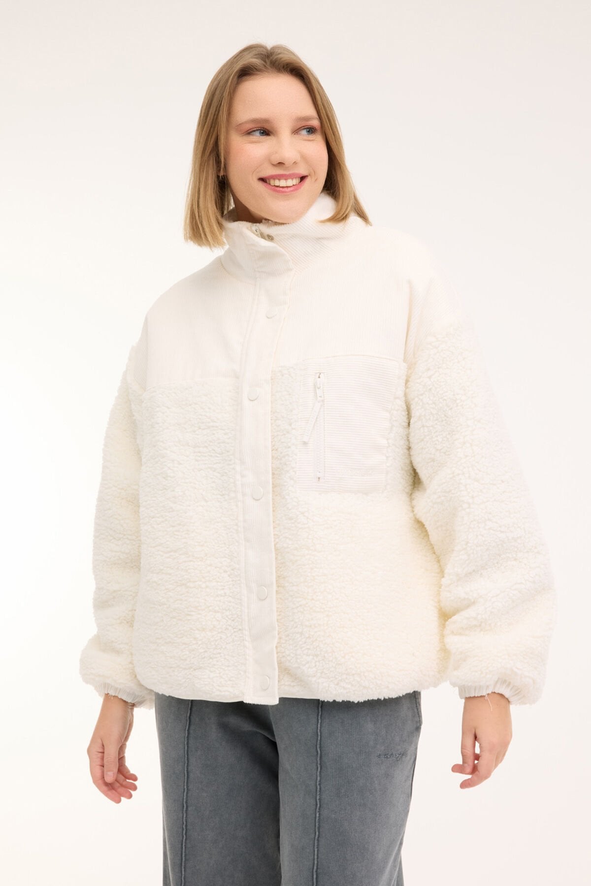 Lumberjack WL REGINA 6GF1003 4PR Ekru Kadın Mont