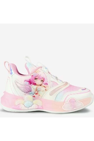 Vicco Yusi Akıllı Bağcıklı Işıklı Ortopedik Çocuk Spor Ayakkabı BEYAZ