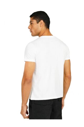 Lumberjack 3m M-ct106 Bsc V Nk T-sh 3fx Beyaz Erkek T-shirt 257 CT106