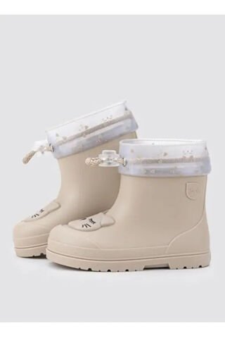 IGOR Mendi Gato Borrego İçi Yünlü CC334 Çocuk Yağmur Botu BEJ