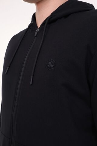 Lumberjack MB SN72 FZ HOD Siyah Erkek Eşofman Üstü