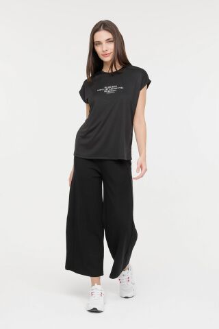 Lumberjack WL HAILEY 11GF18 4FX Siyah Kadın Kısa Kol T-Shirt