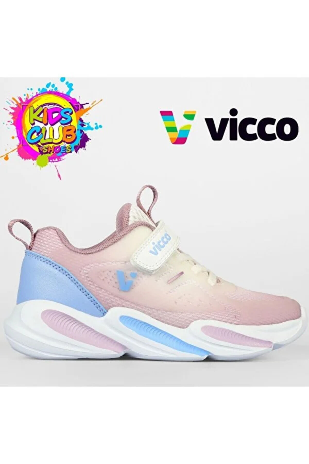 Vicco Samur Phlon Hafif Taban Cırtlı Spor Ayakkabı PUDRA