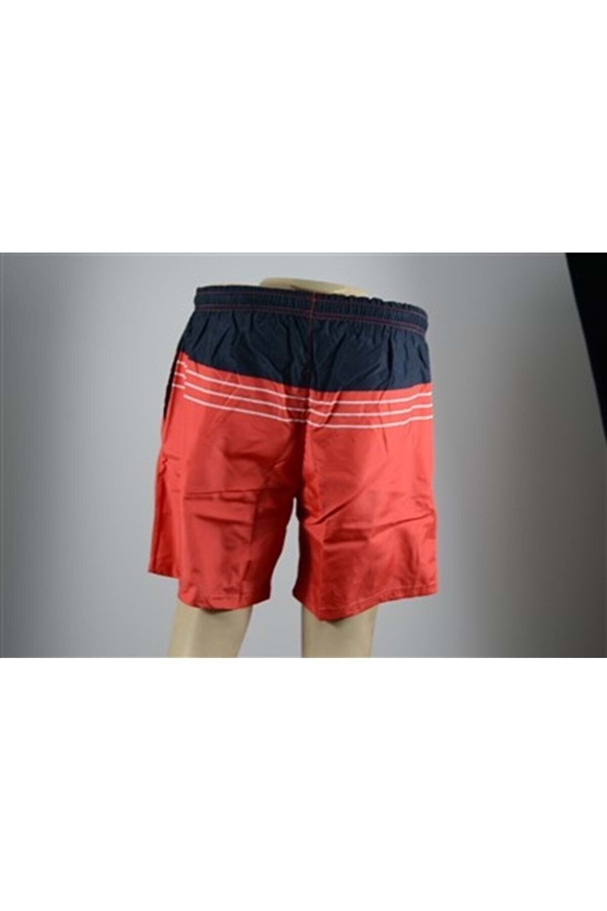Kinetix Sn344 Caro Kırmızı Siyah Deniz Şortu 00331