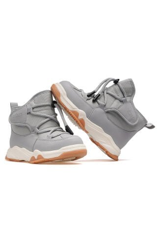 Vicco Bull Erkek Çocuk Kürklü Hafif Taban Günlük Bot 25k 946.434 Pe Gri