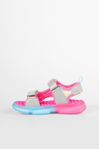 Vicco Can Işıklı Kız Çocuk Sandalet Fuşya