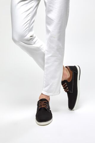 224942 Siyah Erkek Günlük Sneaker Ayakkabı