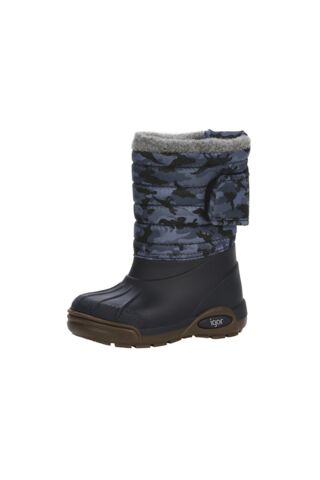 IGOR W10210 Topo Ski Camo Çocuk Kürklü Lacivert Kar Botu