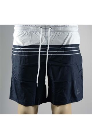 Kinetix Sn344 Caro Swım Short Erkek Deniz Şortu - Beyaz-lacivert