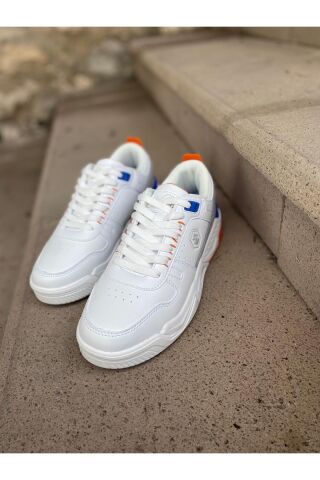 Lumberjack ERKEK CİLT ORTABETİK TABAN CASUAL AYAKKABI 875915 BAVIARA BEYAZ-TURUNCU