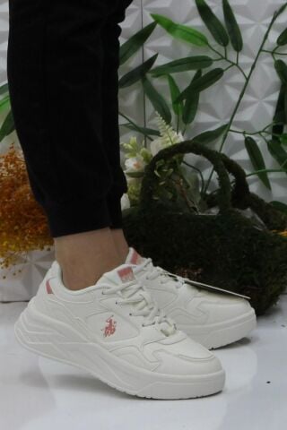 U.S. Polo Assn. U.S. Polo Assn. Martha Beyaz Pudra Rahat Orijinal Ürün Kadın Spor Ayakkabı