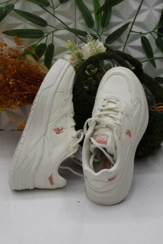 U.S. Polo Assn. U.S. Polo Assn. Martha Beyaz Pudra Rahat Orijinal Ürün Kadın Spor Ayakkabı