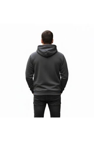 Lumberjack SN73 Erkek Gri Kapüşonlu Sweatshirt
