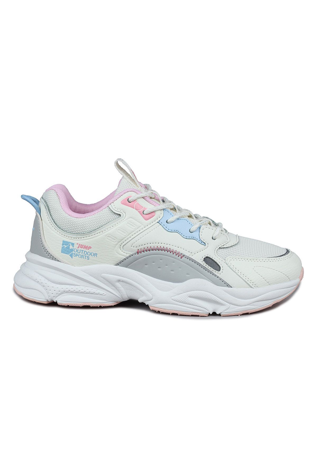 Jump 29943 Bej - Pembe Kadın Sneaker Günlük Spor Ayakkabı