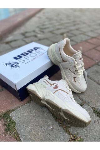 U.S. Polo Assn. U.S. POLO ORTABETİK CİLT SPOR AYAKKABI ISABELLA BEJ